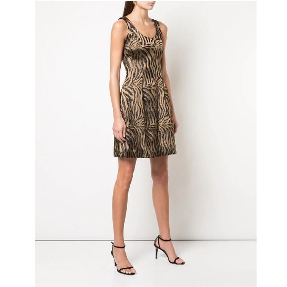 Prabal Gurung Tiger-Print Sleeveless DRESS - Picture 3 of 13